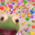 Kermit with hearts