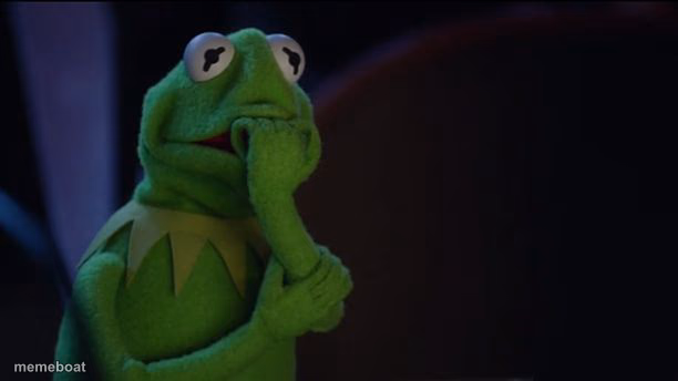Kermit worried face - meme generator image preview