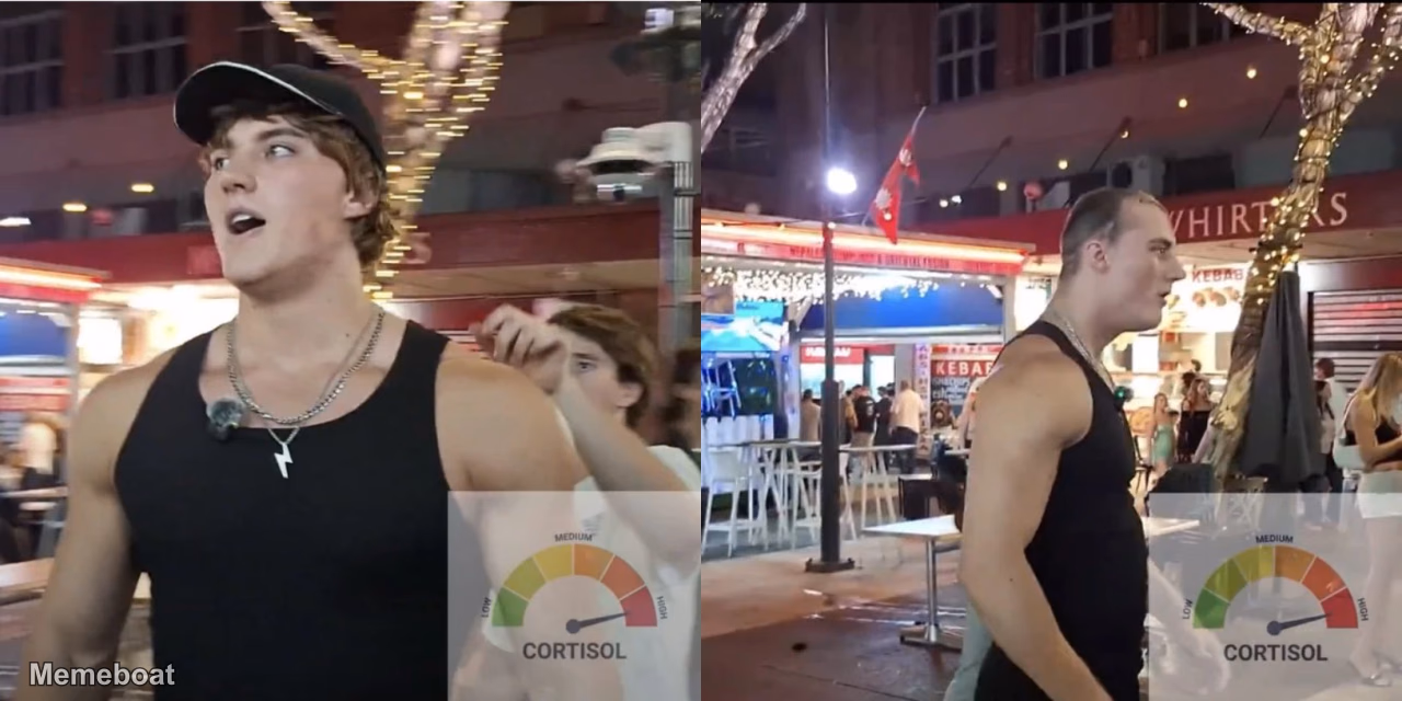 Kick Streamer Androgenic Hairline Before vs After - meme generator image preview