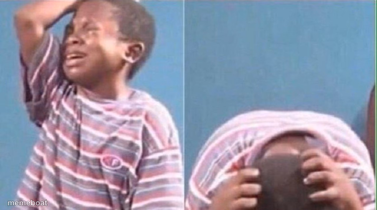 kid crying - meme generator image preview