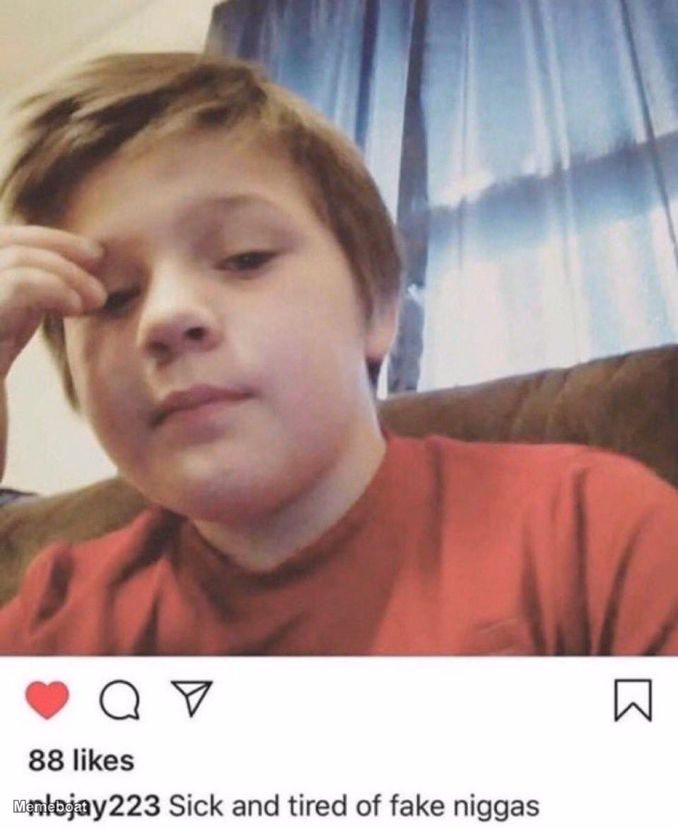 Kid Sick and Tired of Fake Niggas - meme generator image preview
