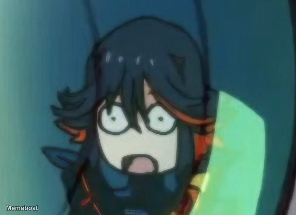 Kill la Kill Shocked Ryuko Matoi - meme generator image preview