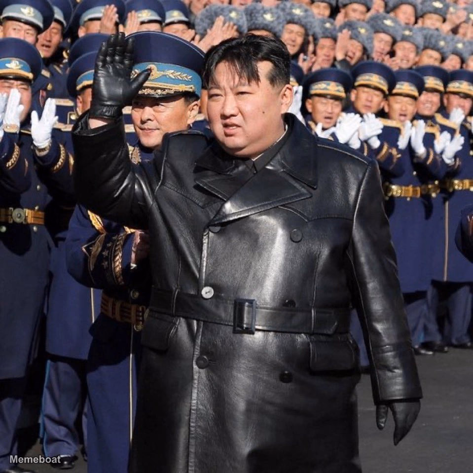 Kim Jong Un Leather Coat - meme generator image preview