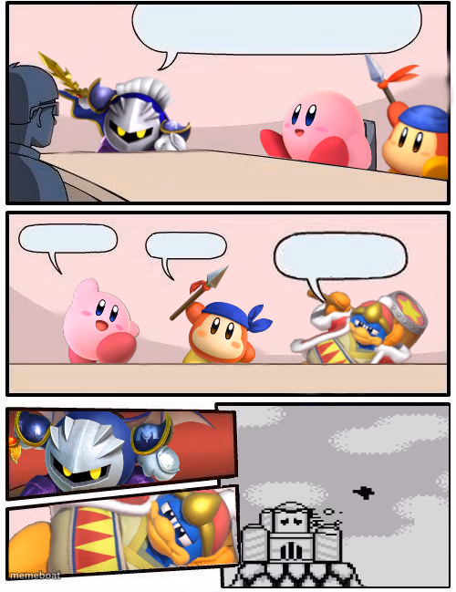 Kirby Boardroom Meeting Suggestion - meme generator image preview