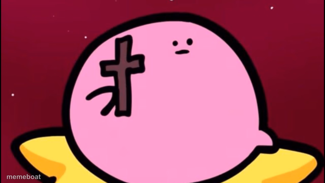 Kirby cross - meme generator image preview