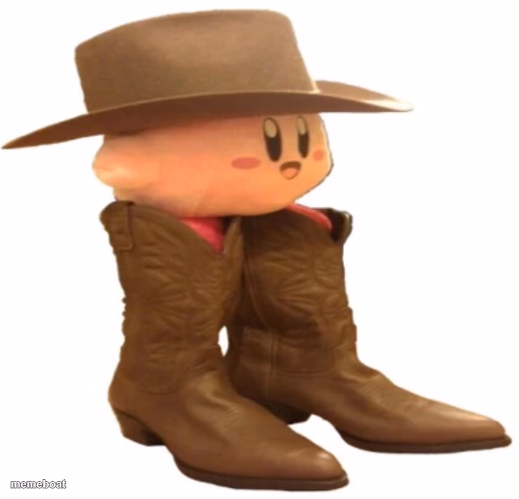 kirby with hat - meme generator image preview