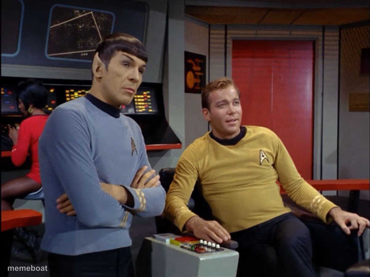 Kirk and Spock - meme generator image preview