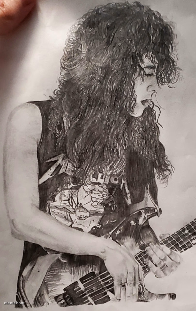Kirk Hammett drawing - meme generator image preview