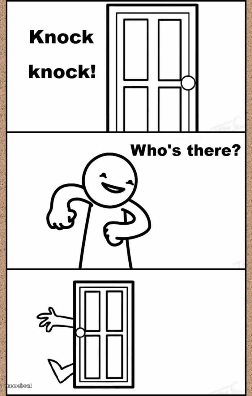 Knock Knock asdfmovie - meme generator image preview