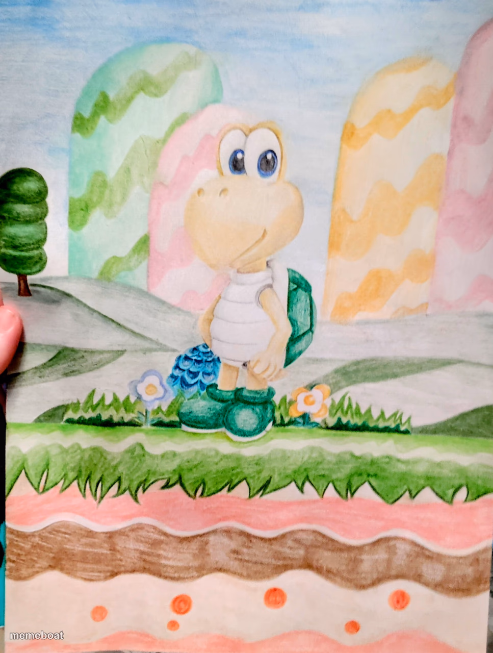 Koopa Troopa drawing (from Mario games!) - meme generator image preview