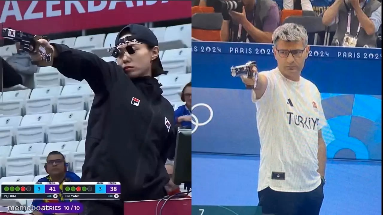 korea turkey olympic shooter - meme generator image preview