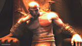 Kratos sitting on his throne