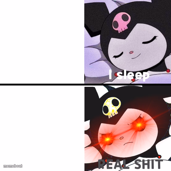 Kuromi I Sleep Meme - meme generator image preview