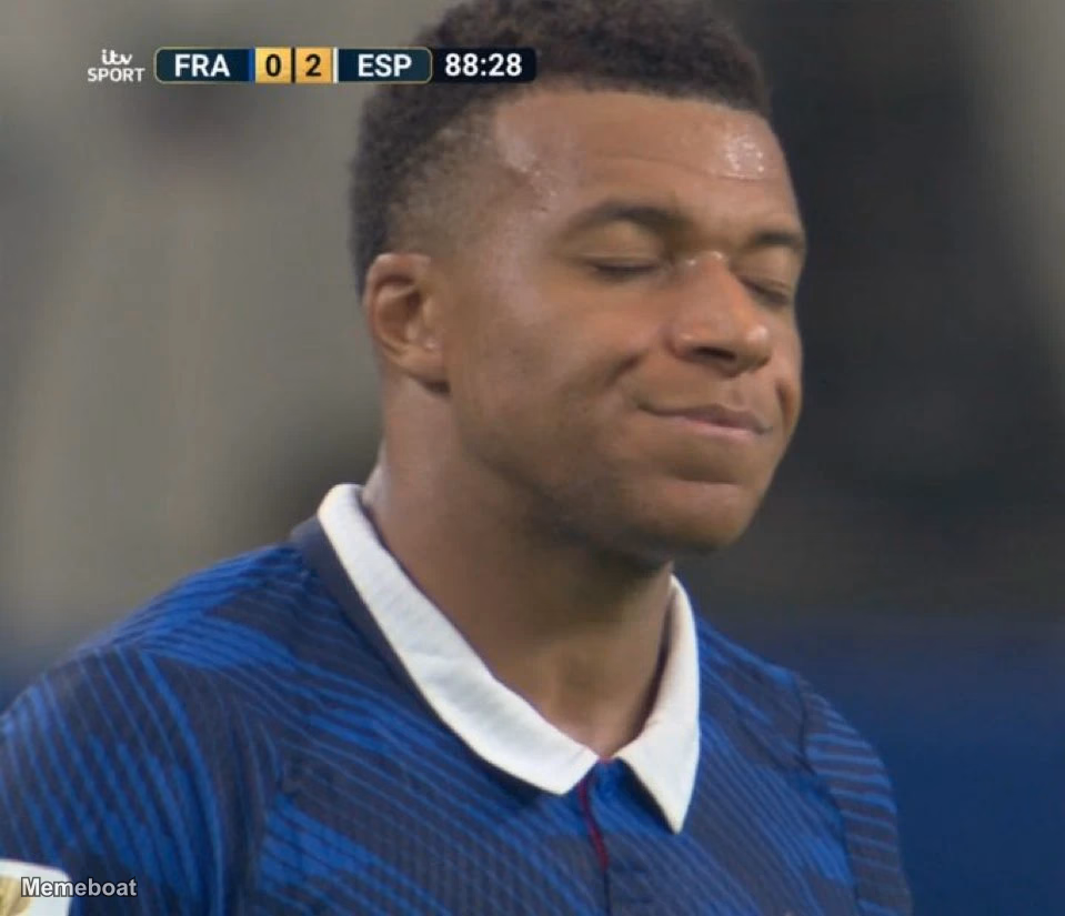 Kylian Mbappé Cooked - meme generator image preview