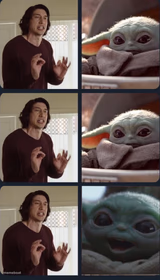 Kylo Ren teacher Baby Yoda to speak