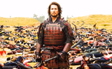 Last Samurai Nathan infront of dead bodies