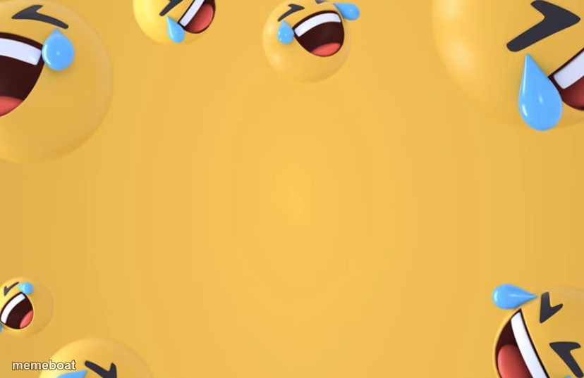 Laughing emoji background - meme generator image preview