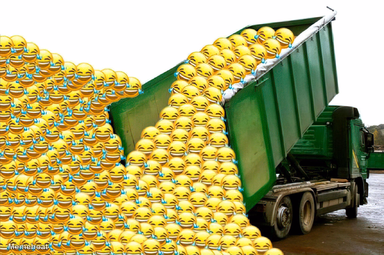 Laughing Emoji Truck - meme generator image preview