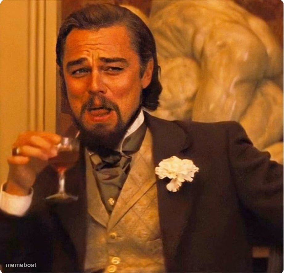 Laughing Leonardo DI Caprio - meme generator image preview