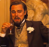 Laughing Leonardo DI Caprio