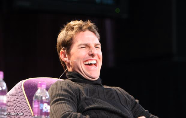 Laughing Tom Cruise - meme generator image preview