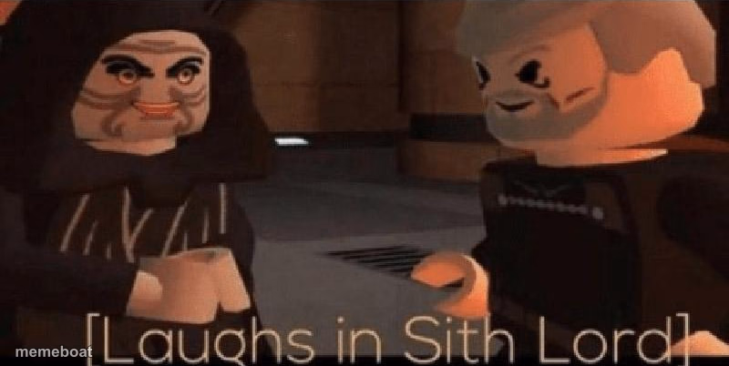 laughs in sith lord - meme generator image preview