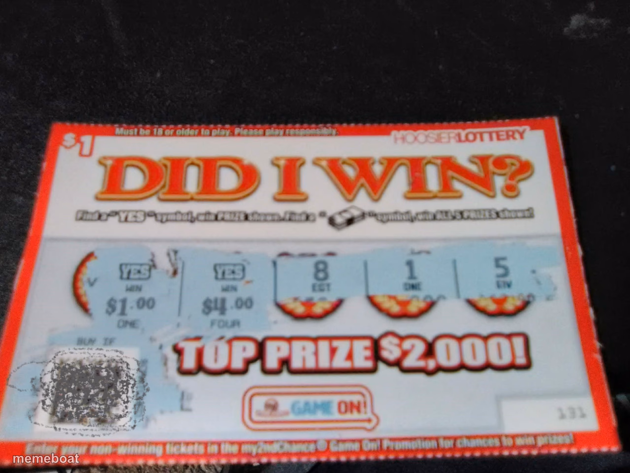 Lazy Lottery Ticket - meme generator image preview
