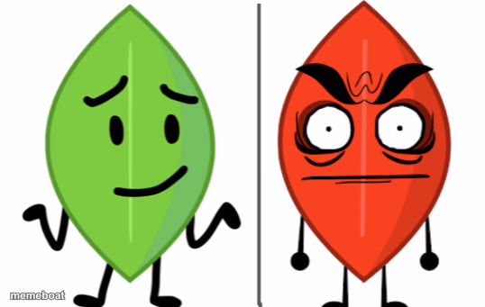 Leafy vs Evil Leafy - meme generator image preview