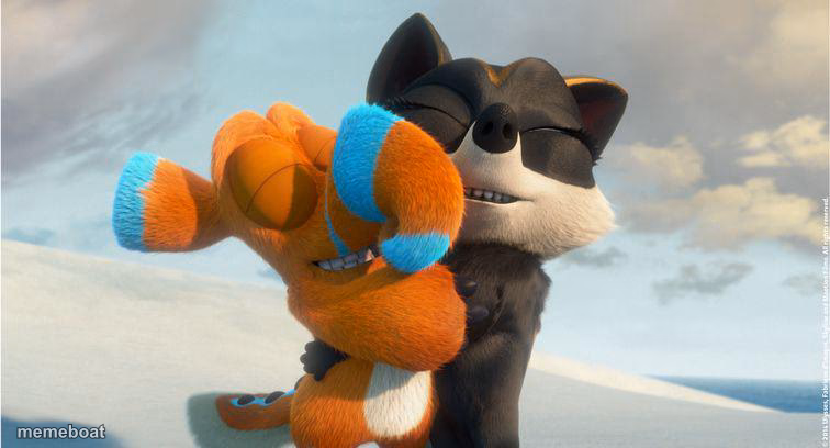 Leah and Finny hugging - meme generator image preview