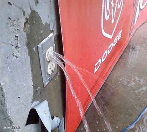 Leaking Outlet - meme generator image preview