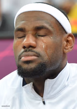 lebron james crying