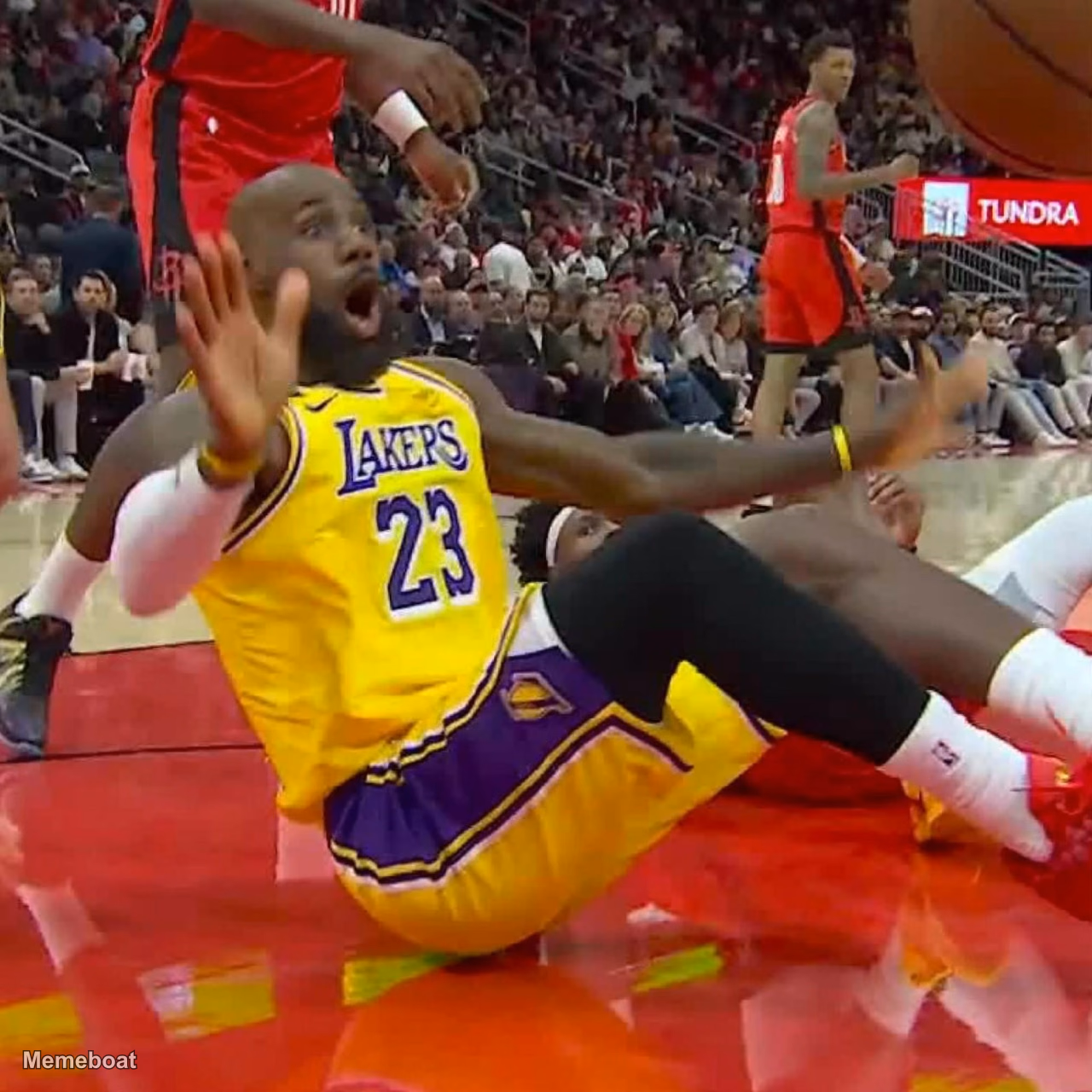 Lebron James Tantrum - NBA - meme generator image preview