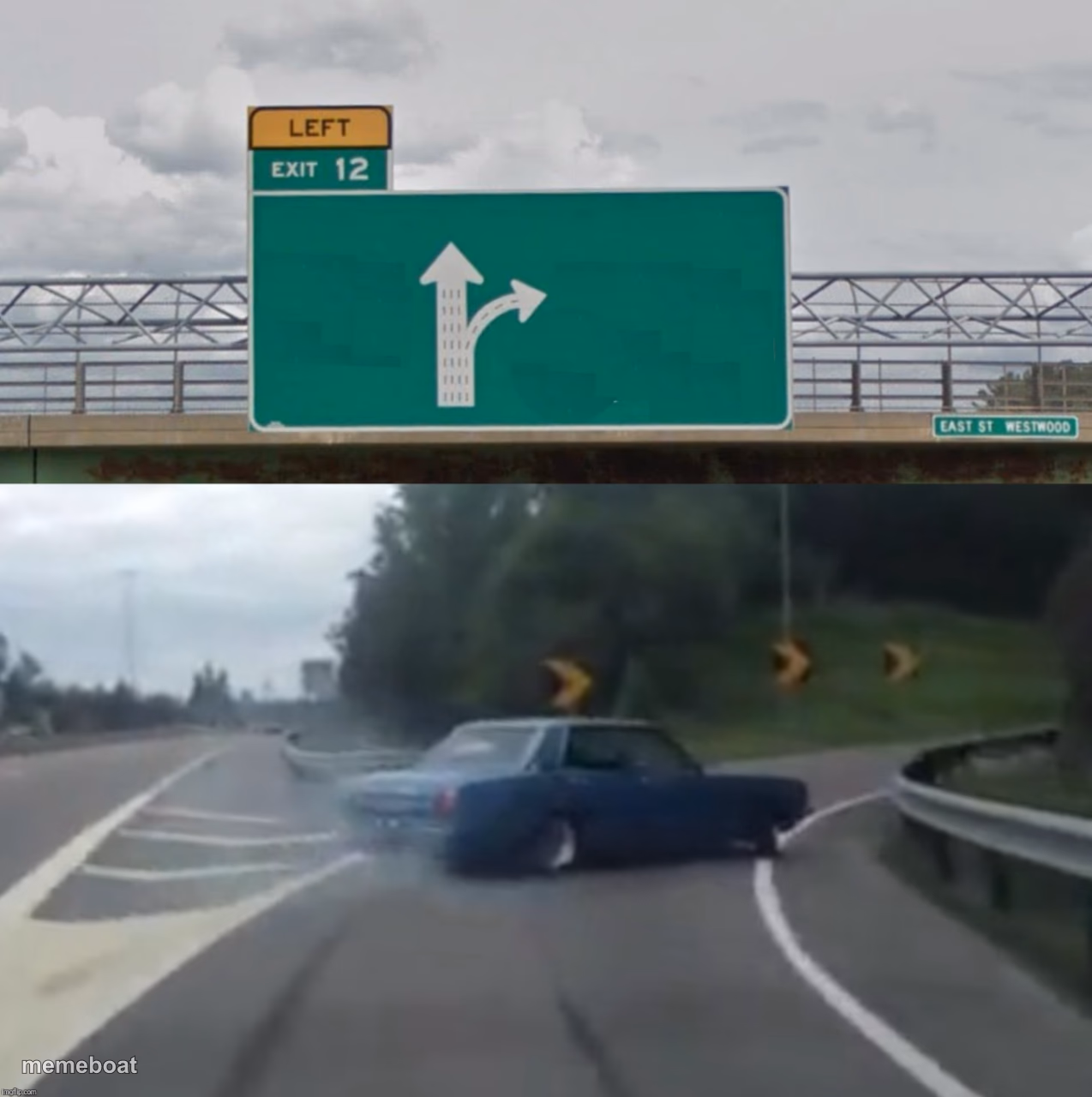 Left Exit 12 High Resolution - meme generator image preview