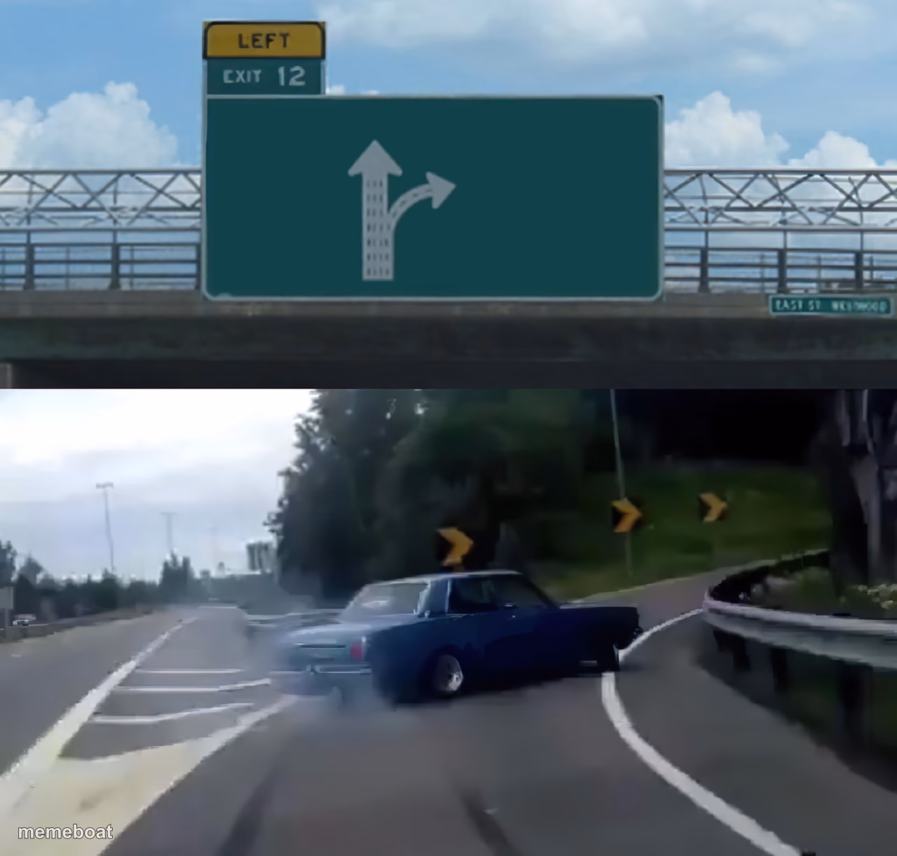 Left Exit 12 Off Ramp Hi-Res Noise-Reduced - meme generator image preview