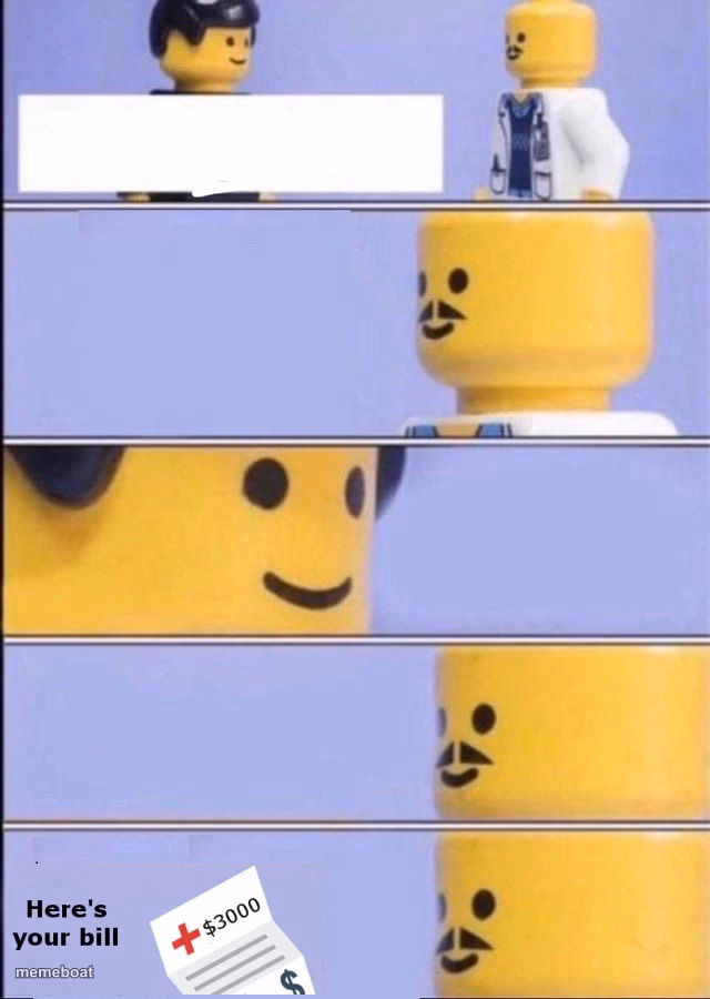 Lego Doctor with bill - meme generator image preview