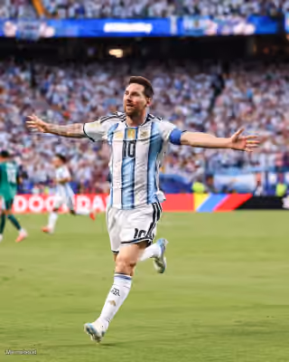Leo Messi Hat-trick Celebration - FIFA World Cup