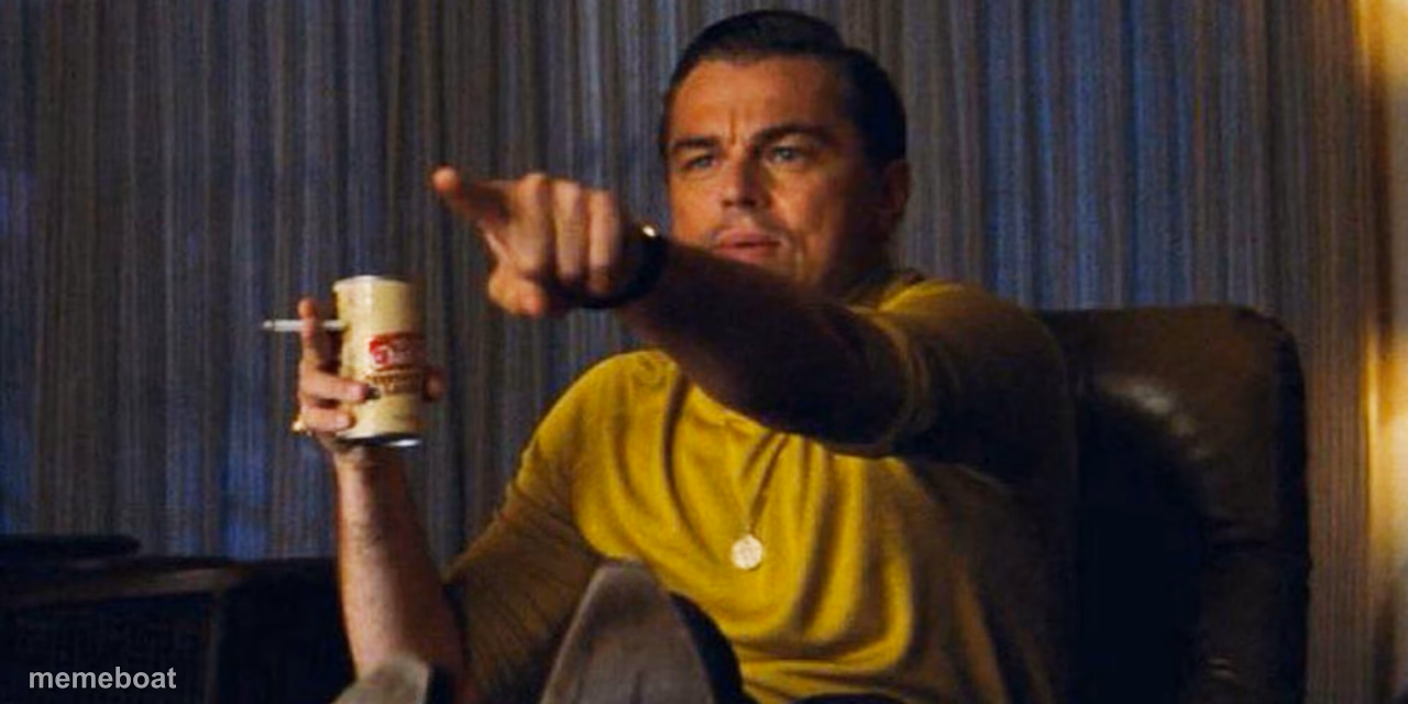 Leo pointing - meme generator image preview
