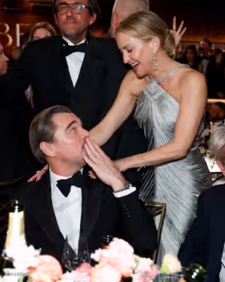 Leonardo DiCaprio Trying Not to Laugh