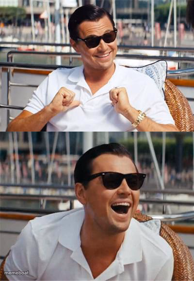 Leonardo DiCaprio Wall Street - meme generator image preview