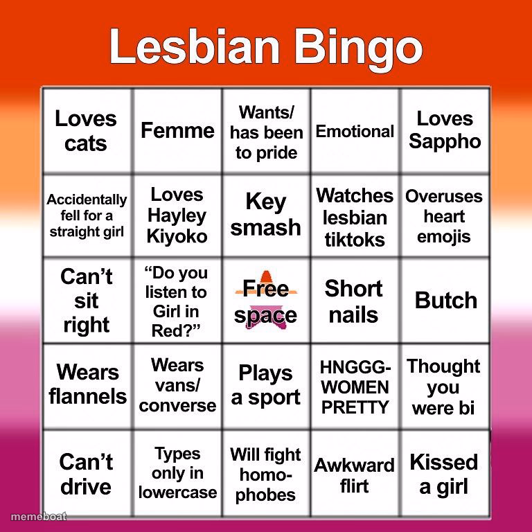 Lesbian bingo - meme generator image preview