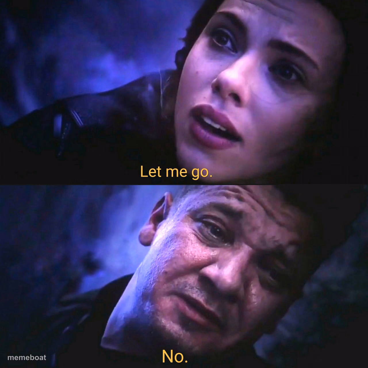 Let me go, No - meme generator image preview