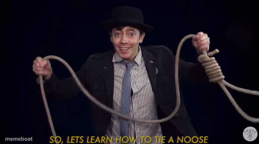 Lets learn how to tie a noose! - meme generator image preview