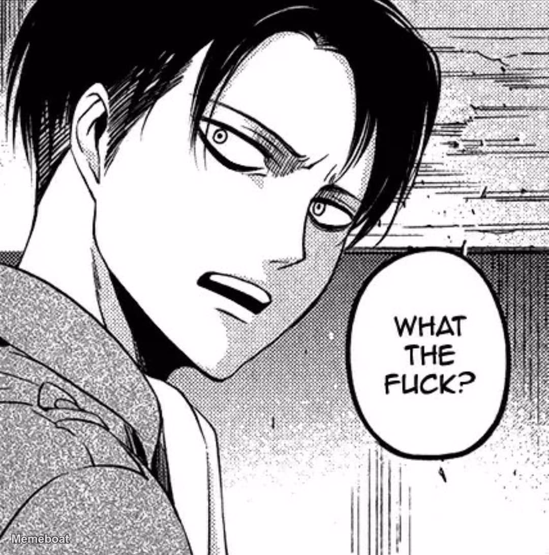 Levi Ackerman "What the Fuck?" - meme generator image preview