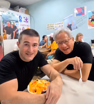 Lex Fridman with Jensen Huang