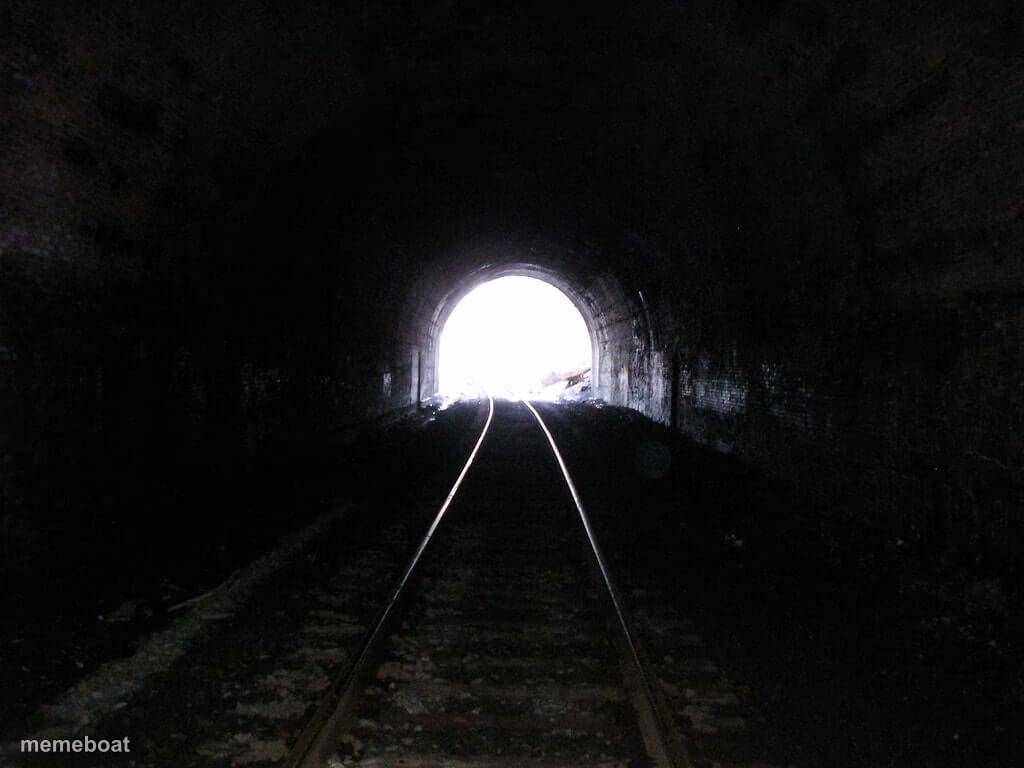 Light at the end of a tunnel - meme generator image preview