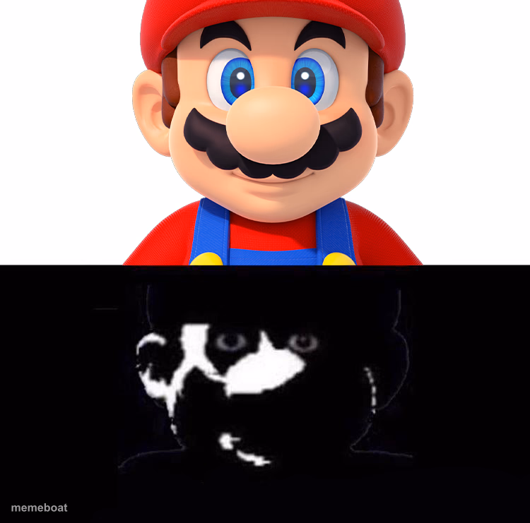 Lightside Mario VS Darkside Mario - meme generator image preview