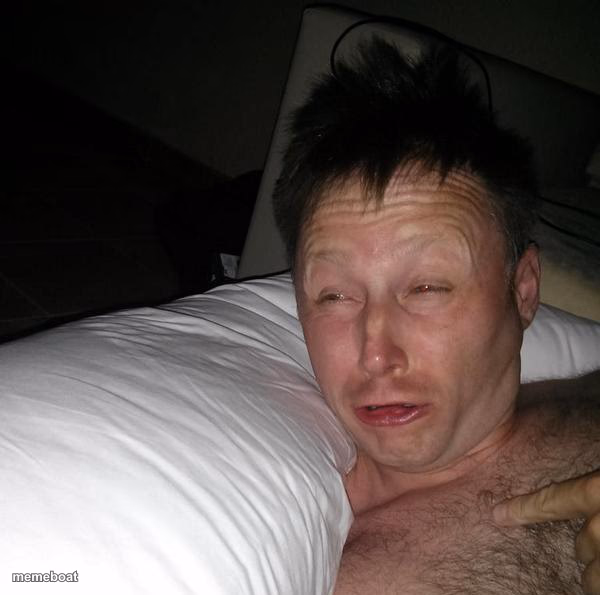 Limmy waking up - meme generator image preview