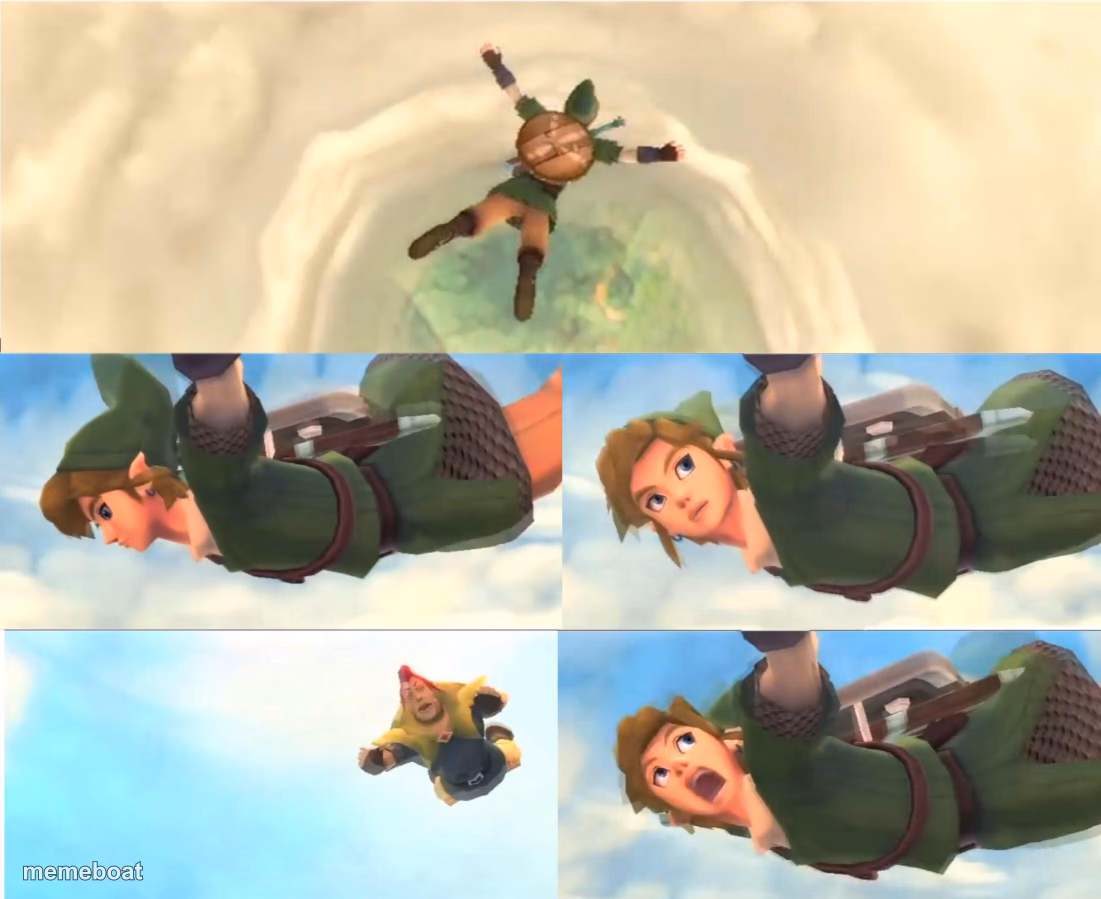 Link Falling - meme generator image preview