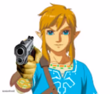 Link with a gun