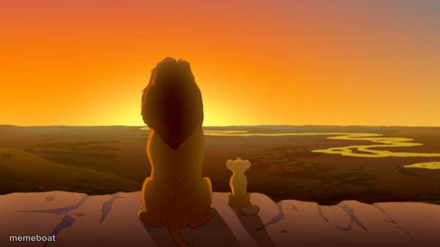 Lion King & son - meme generator image preview